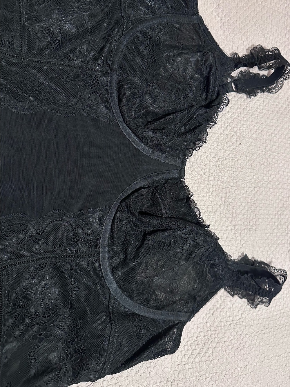 torrid Black Lace Underwire Bodysuit